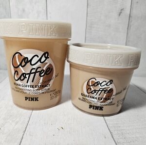 Victoria' Secret Pink Coco Coffee Smothing Body Butter Cream /scrub